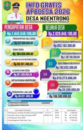 INFO GRAFIS APBDES NGENTRONG TAHUN 2026